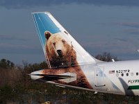 Frontier Airlines - N227FR "Grizwald the Bear" - 2014 Airbus A320-214 - Albany County (ALB), NY - 03/09/20