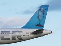 Frontier Airlines - N927FR "Flip the Bottlenose Dolphin" - 2004 Airbus A319-112 - Albany County (ALB), NY - 10/21/18