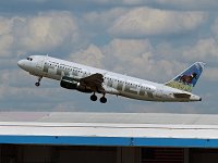 Frontier Airlines - N203FR "Sally the Mustanhg"- 2002 Airbus A320-214 - Hillsborough County (TPA), FL - 04/30/18
