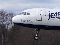 JetBlue - N715JB "How's My Flying? Call 1-800-JetBlue"- 2008 Airbus A320-232 - Albany County (ALB), NY - 04/20/18