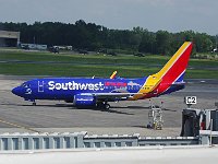 Southwest - N422WN "Shark Week" - 2002 Boeing 737-7H4 - Albany County (ALB), NY - 08/11/16
